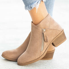 Suede ankle boots