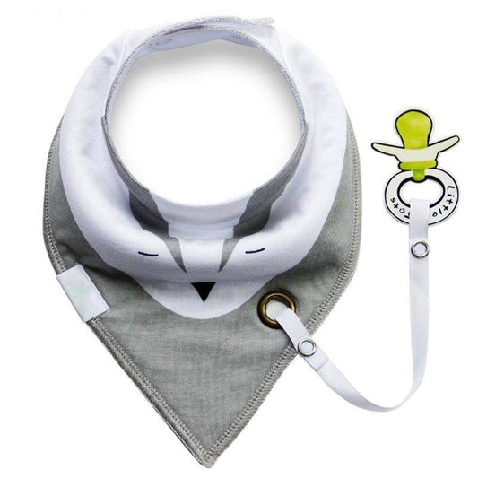Bib with Pacifier Clip - Mubimart