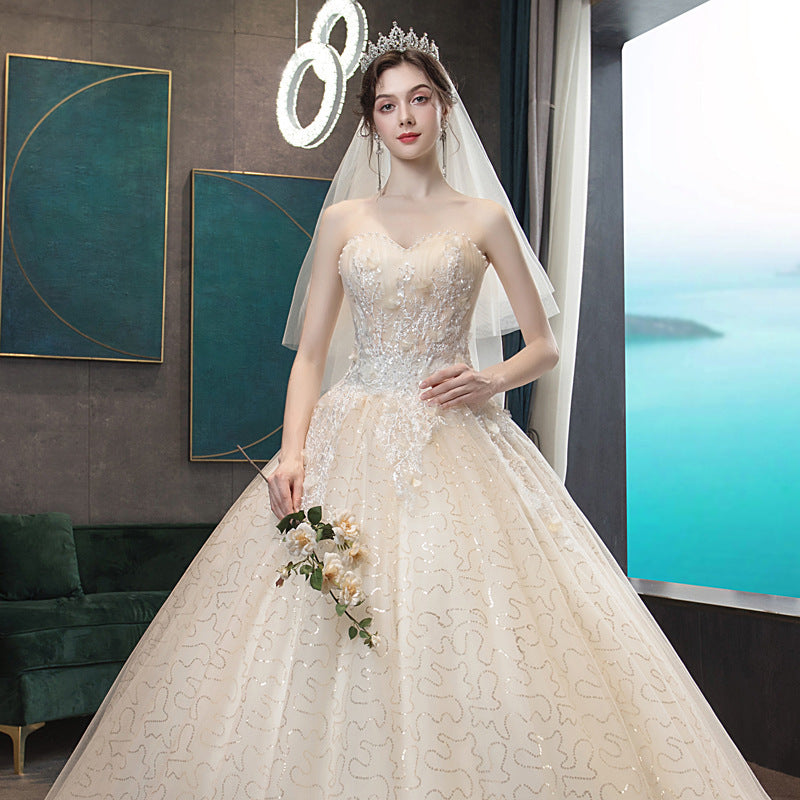 Going out Sasen light wedding dress - Mubimart -  