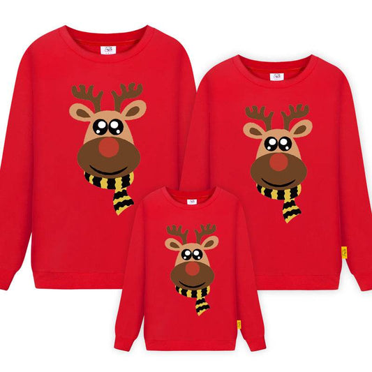 Parent-child Sweater Three-mouth Family Christmas Clothes - Mubimart