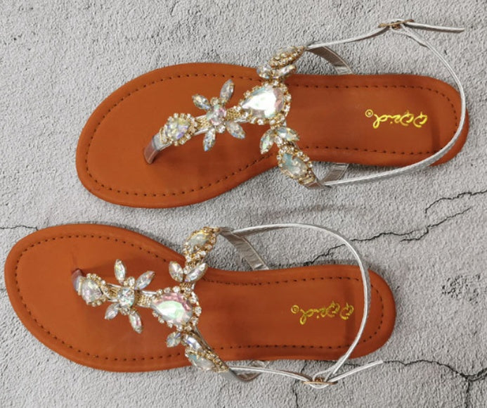 Bohemian flip-flops