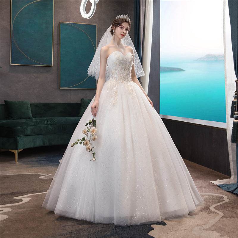Going out Sasen light wedding dress - Mubimart