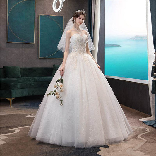 Going out Sasen light wedding dress - Mubimart