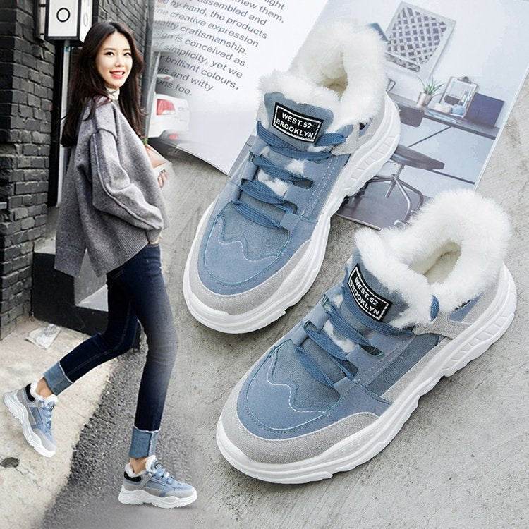 Trifle shoes sneakers cotton shoes women sneakers - Mubimart