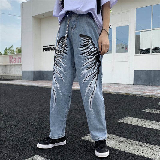 Printed jeans - Mubimart