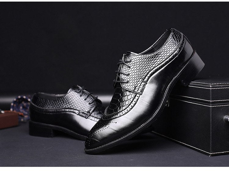 new spring men flats lace up male business oxfords men leather shoes