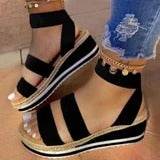 New Wedge Heel Sandals - Mubimart