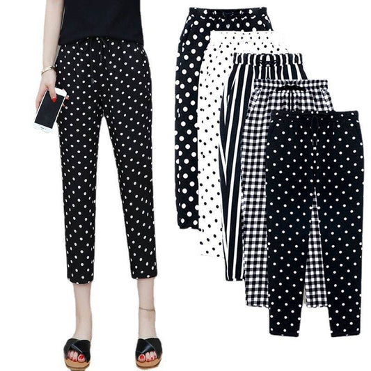 Women's Fashion Capris Chiffon Pants - Mubimart