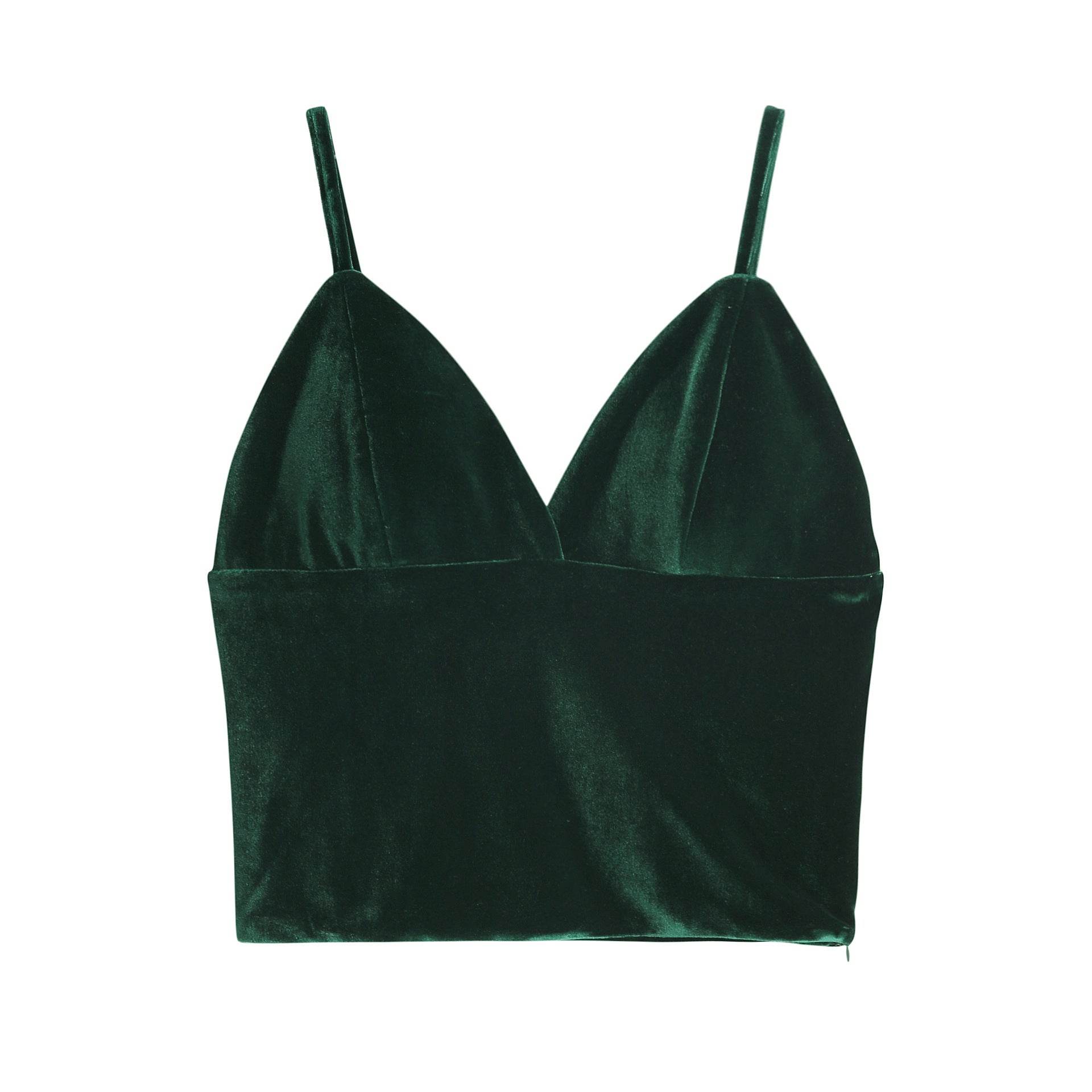 Camisole Women's V-neck Backless Top - Mubimart
