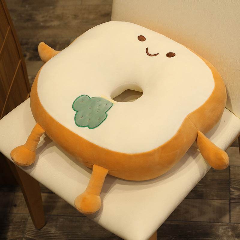Cute Cartoon Fruit Animal Bread Futon Mat Creative Sliced Toast Floor Mat Pillow Cushion - Mubimart