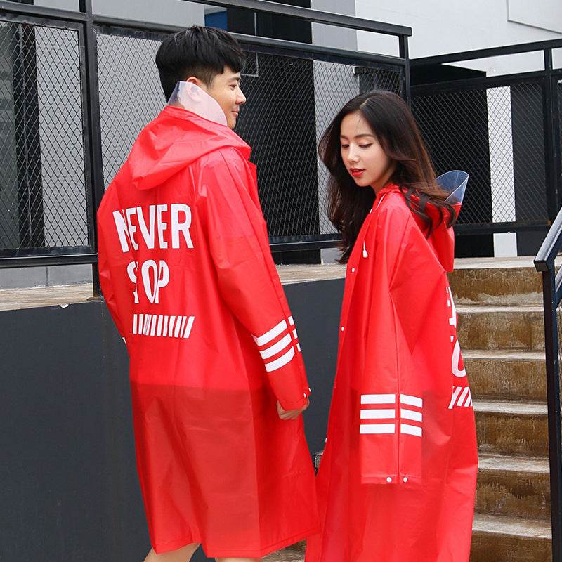 Transparent EVA raincoat - Mubimart