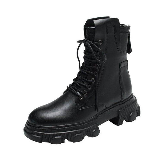 Irregular Martin boots women - Mubimart