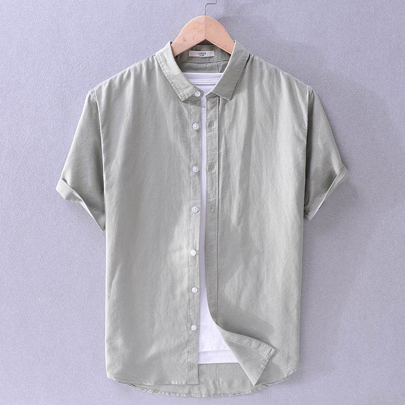 Long sleeve linen shirt - Mubimart