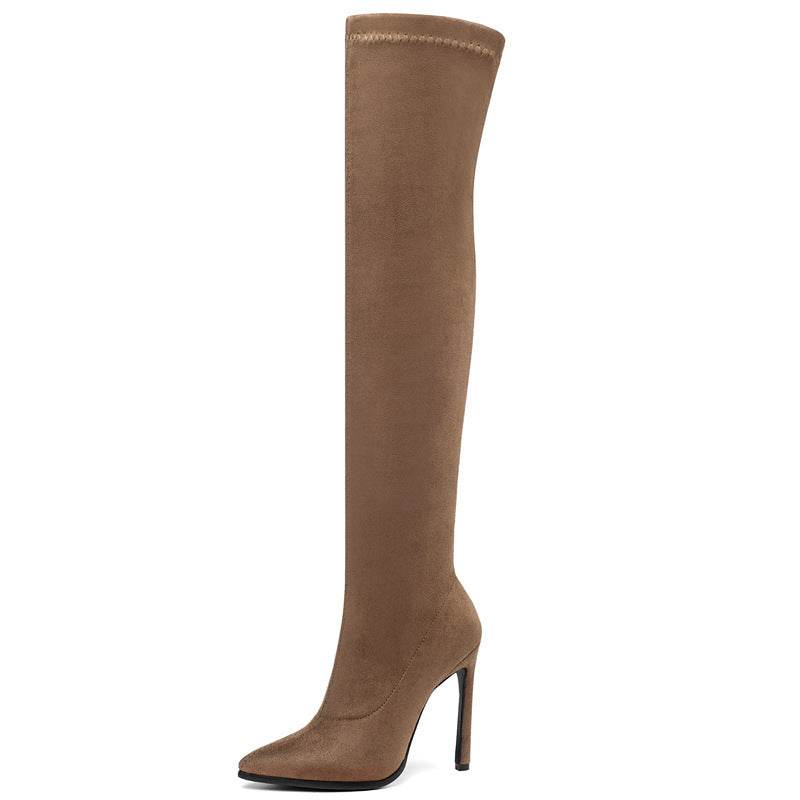 Stiletto high heel over the knee boots - Mubimart
