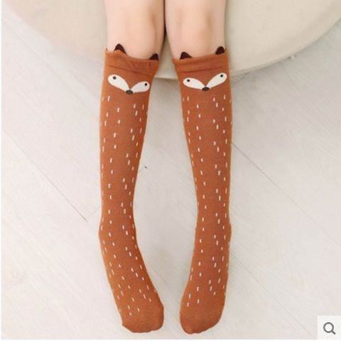 Girls cartoon over the knee socks - Mubimart