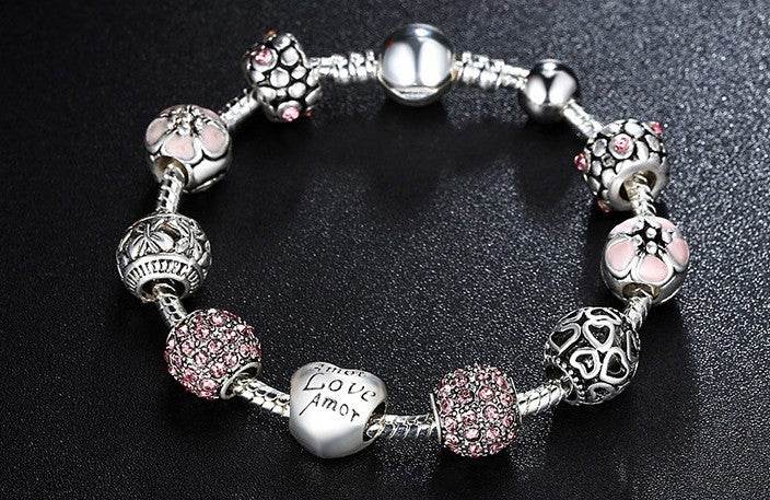 Silver Charm Bracelet - Mubimart