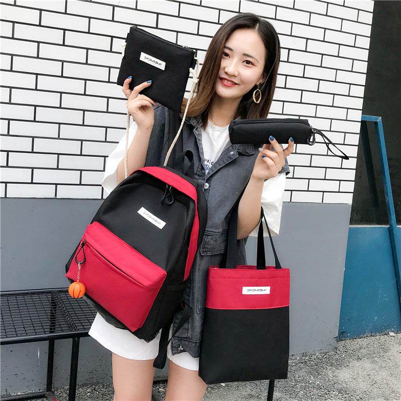 4-piece backpack backpack - Mubimart