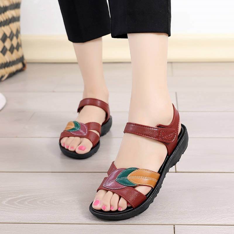Elderly flat sandals - Mubimart