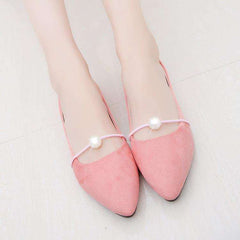 Pearl non-slip flats