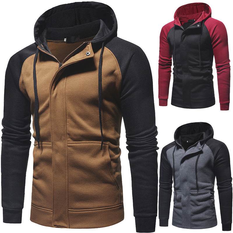 Men's Casual Slim Zipper Cardigan Hoodie - Mubimart