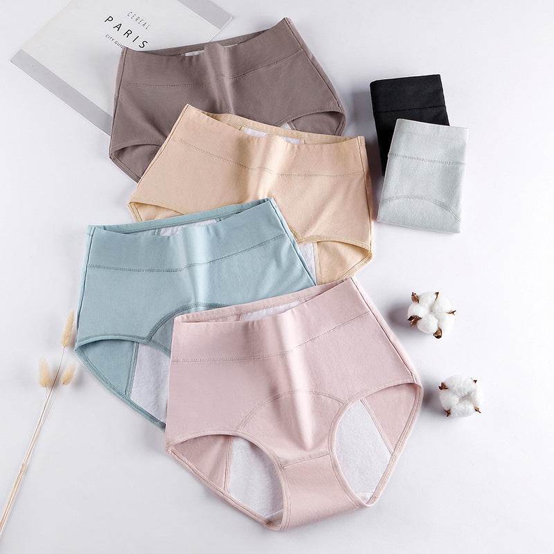 Cotton Menstrual Period Side Leakage Prevention Menstrual Panties - Mubimart