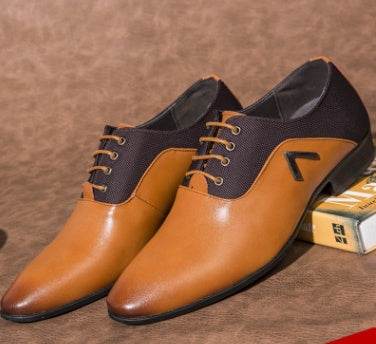Men's Oxford Shoes England Extra Large Business Casual Shoes - Mubimart