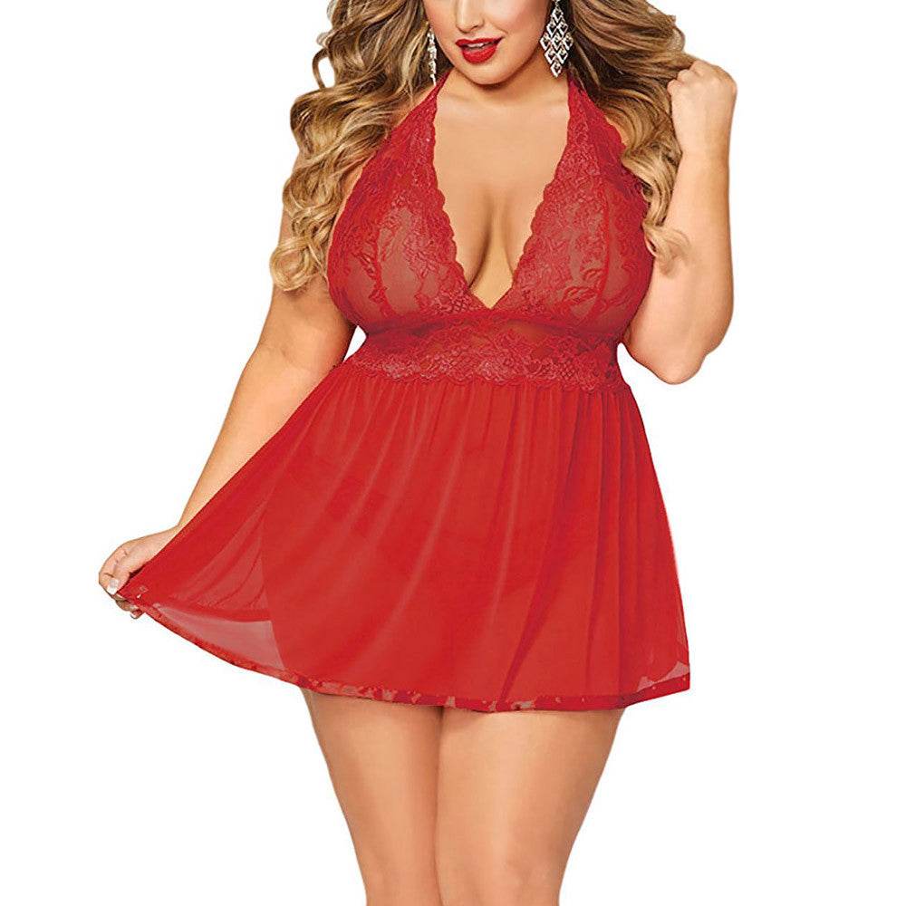Women Sexy Lingerie Plus Size nightwear - Mubimart