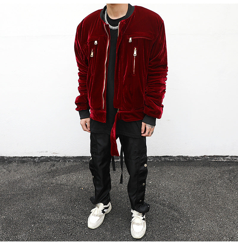 Velvet Bomber Jacket