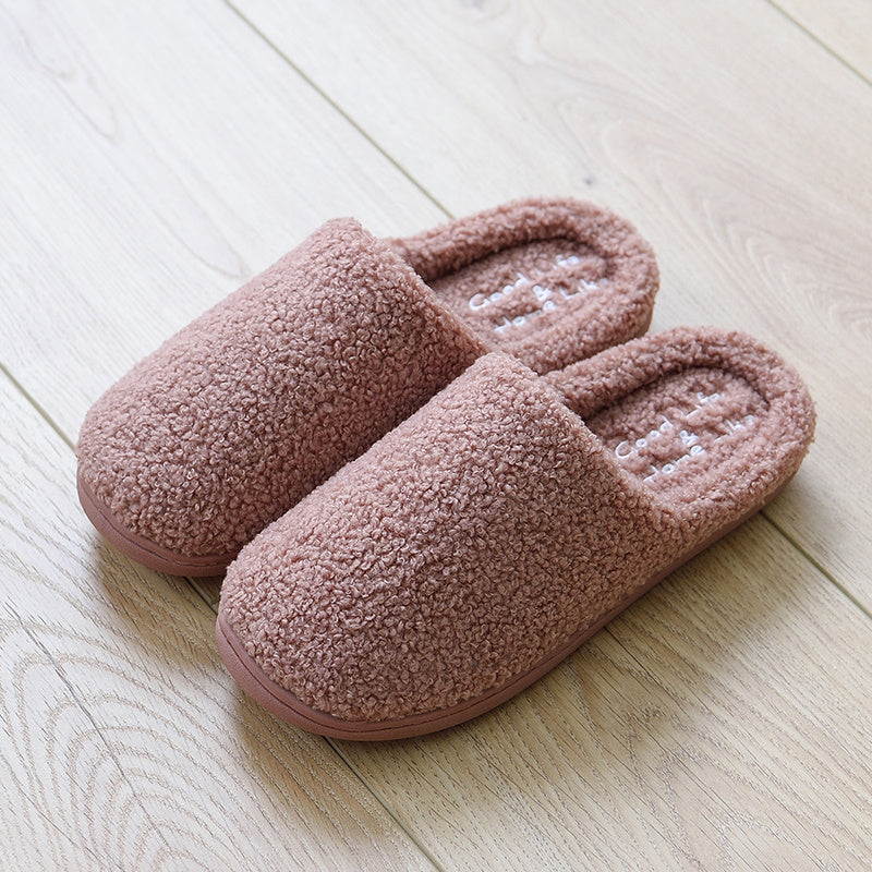 Winter cotton slippers women indoor home - Mubimart -  