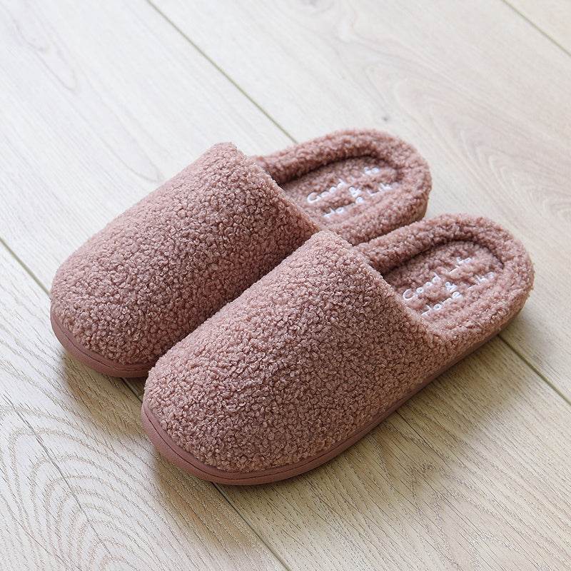 Winter cotton slippers women indoor home - Mubimart