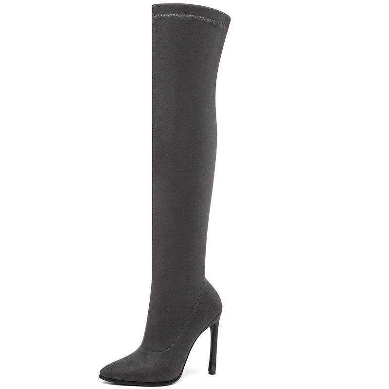 Stiletto high heel over the knee boots - Mubimart