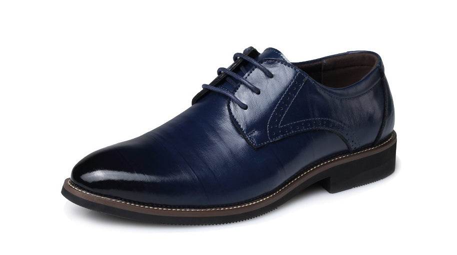 Men's leather shoes men's shoes dress business shoes large size men's shoes casual shoes - Mubimart