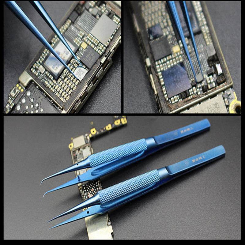 Flying Line Tweezers Titanium Alloy 0.15mm Fine Tip Tweezers - Mubimart