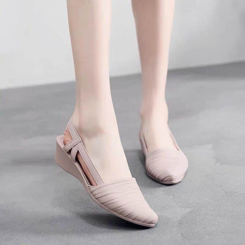 Women's wedge heel waterproof shoes - Mubimart