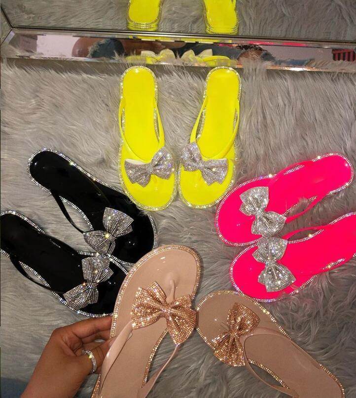 Diamond flat sandals - Mubimart