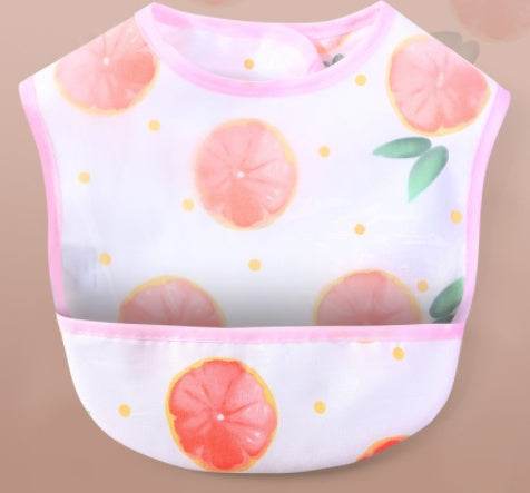 Cotton Baby Shape Bib EVA Bib Eating Clothes Waterproof Children - Mubimart