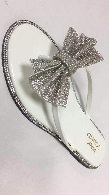 Diamond flat sandals - Mubimart