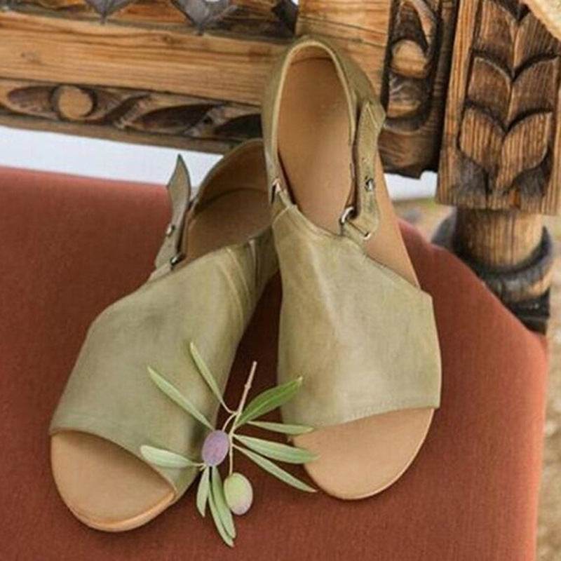 Flat bottom versatile sandals - Mubimart
