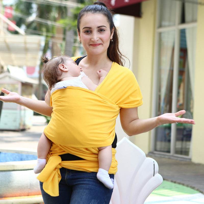 Baby sling solid color baby carrier - Mubimart