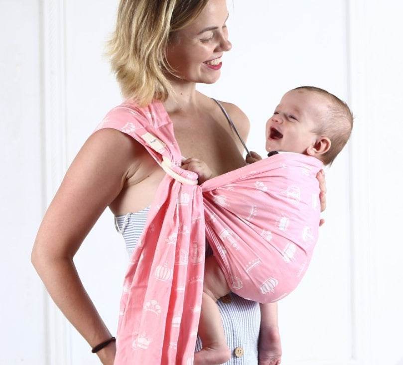 Baby sling solid color baby carrier - Mubimart