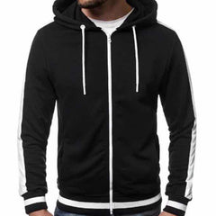 Zipper hooded cardigan