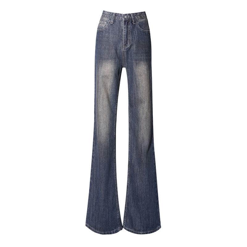 Women's Summer Loose Straight Flared Jeans - Mubimart