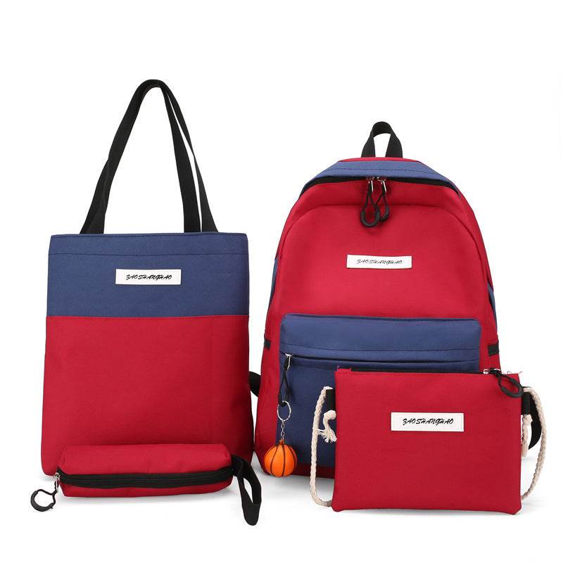 4-piece backpack backpack - Mubimart
