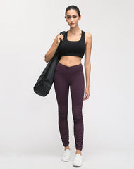 Contrast-panel sports bra - Mubimart -  