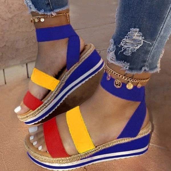 New Wedge Heel Sandals - Mubimart