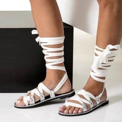 Beach strap flat sandals - Mubimart