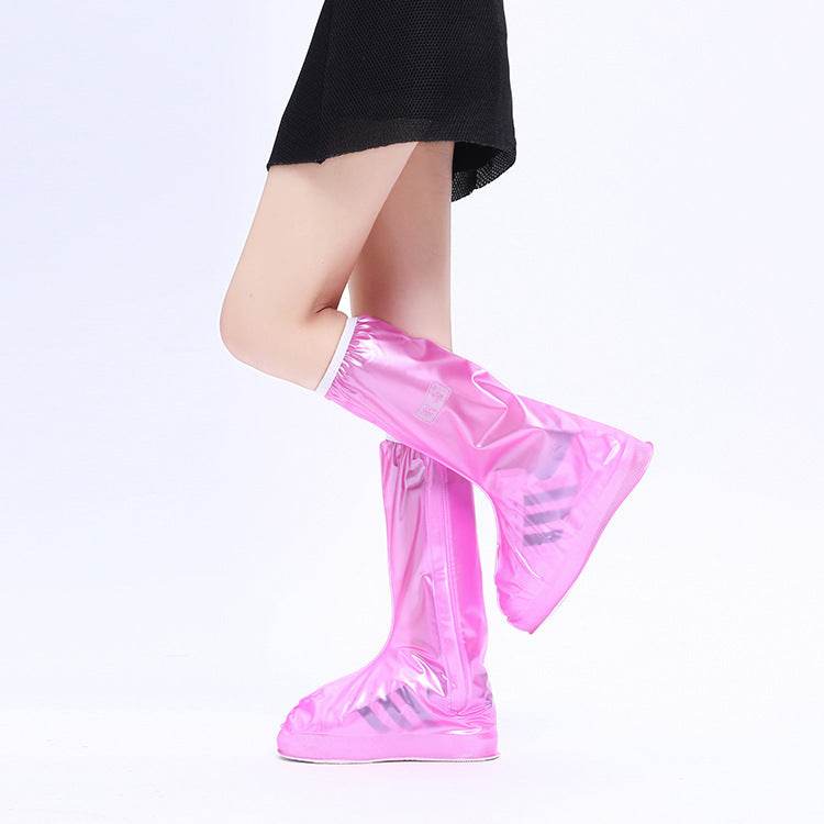 Waterproof shoe cover high tube rain boots - Mubimart