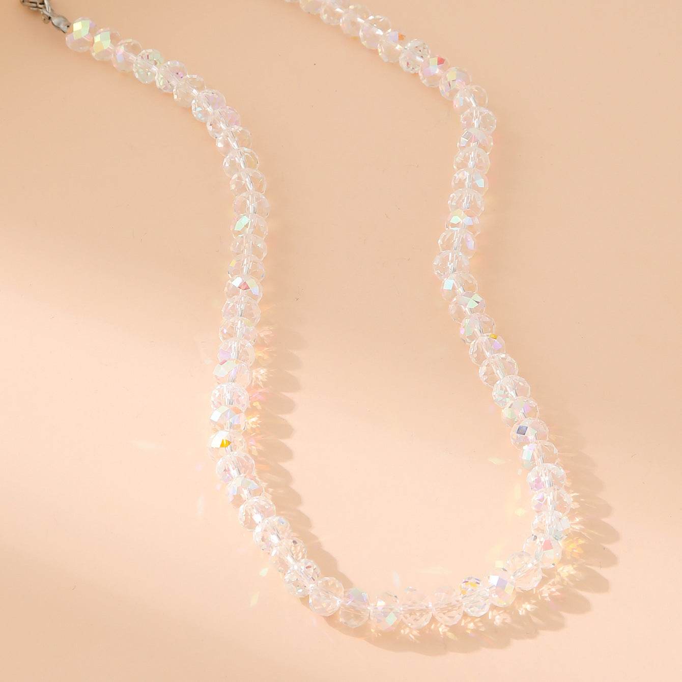 Fashion White Polygon Beaded Bracelet For Women - Mubimart