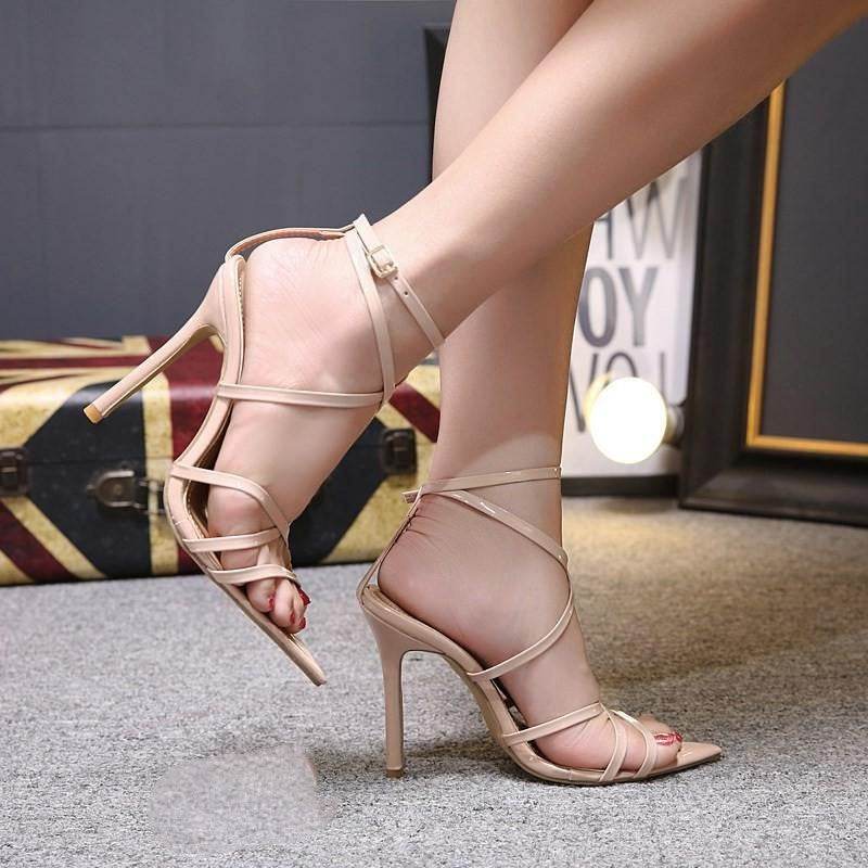 women heel-strap sandals - Mubimart