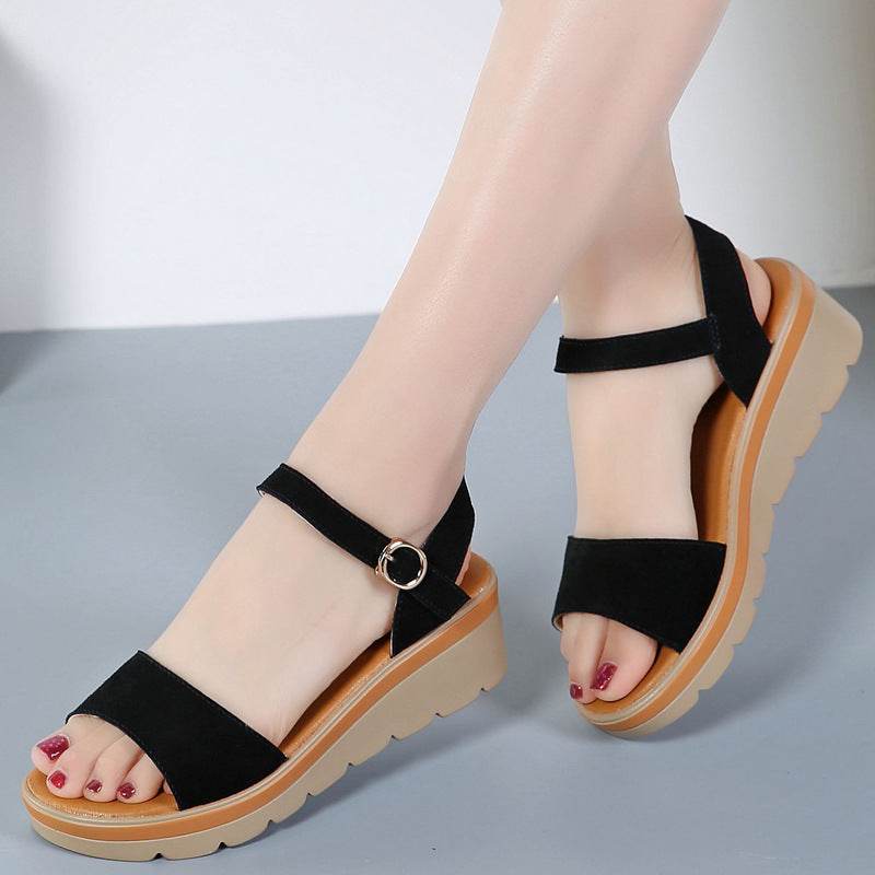 Flat platform platform sandals - Mubimart